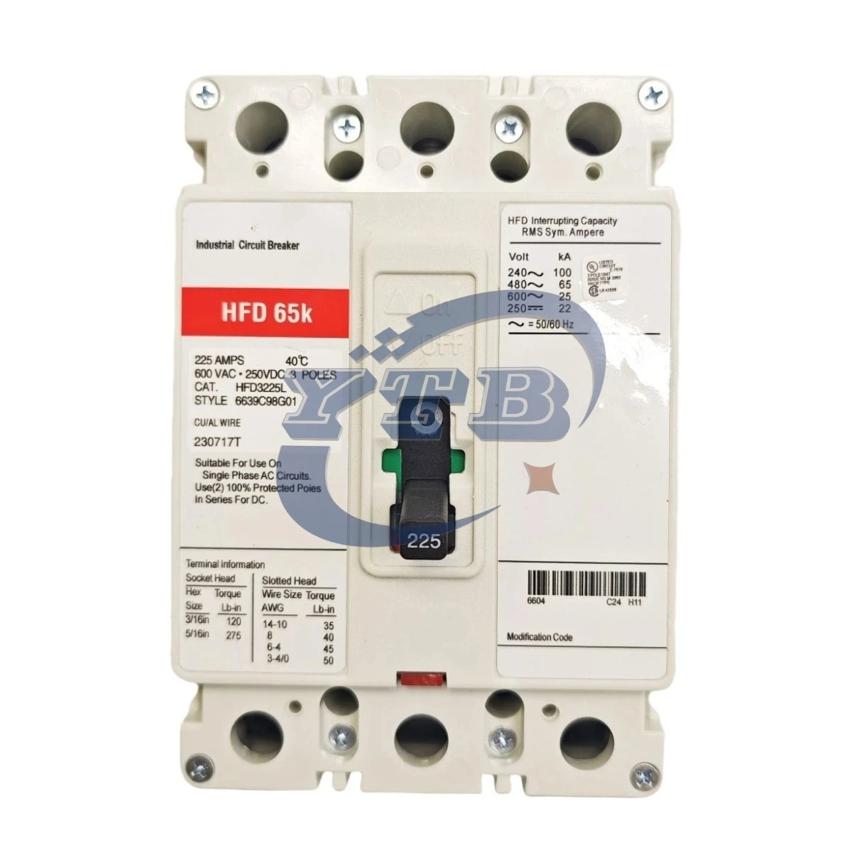 Eaton HFD3225L Breaker Eaton HFD3225L Breaker